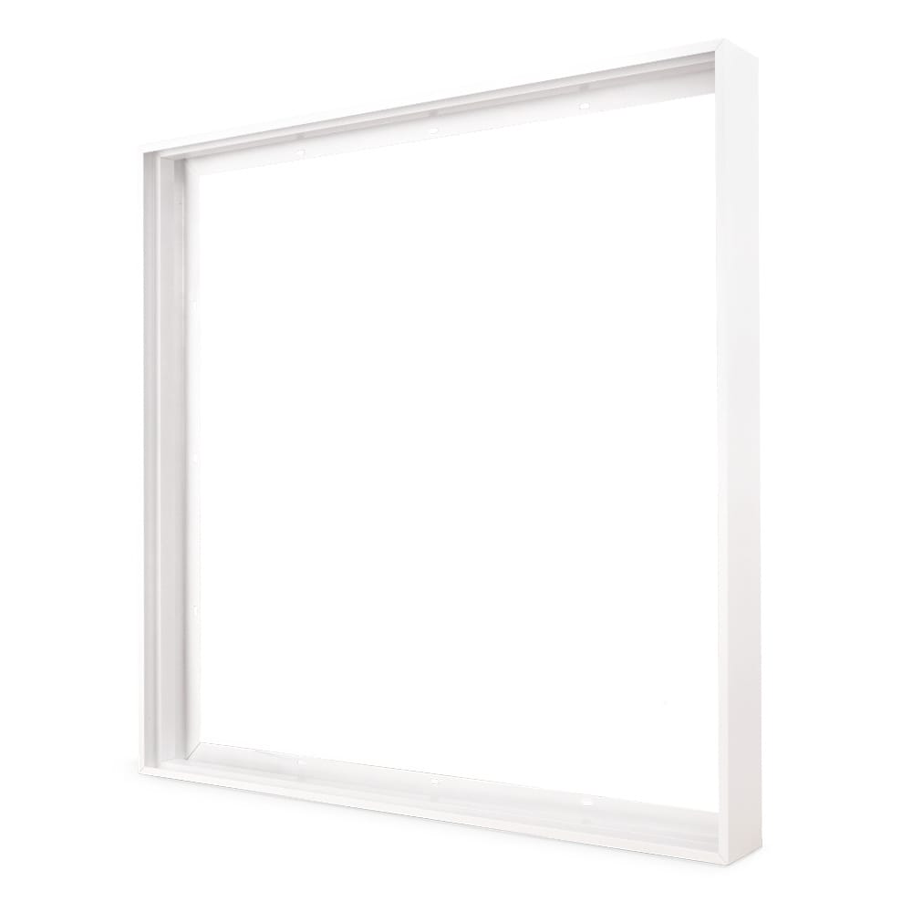 Opbouwframe voor LED Paneel - Geschikt voor 62x 62 cm LED Panelen - Plug & Play kliksysteem - 62mm - Wit afbeelding