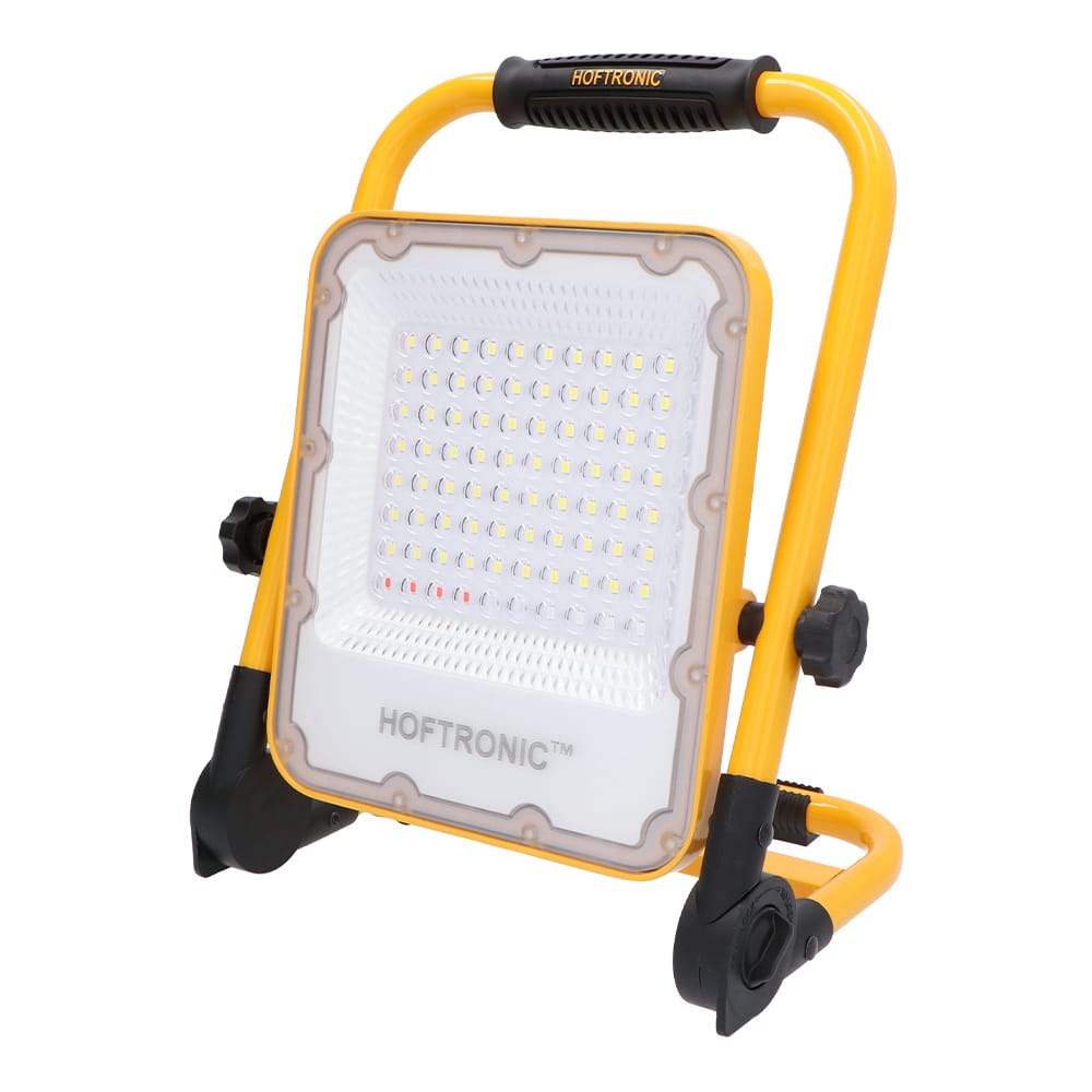 LED Bouwlamp met accu - 1500lm 50W - 6400K - Verstelbaar - Kantelbaar - 4 modi - IP65 waterdicht