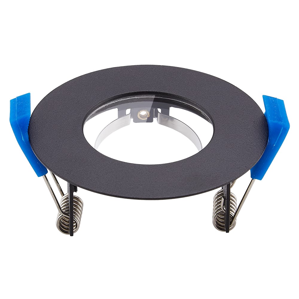Bari LED Einbaustrahler - Durchmesser 85mm - GU10 Einbauleuchte - Rund - IP65 für Bad und Außenbereich - Schwarz