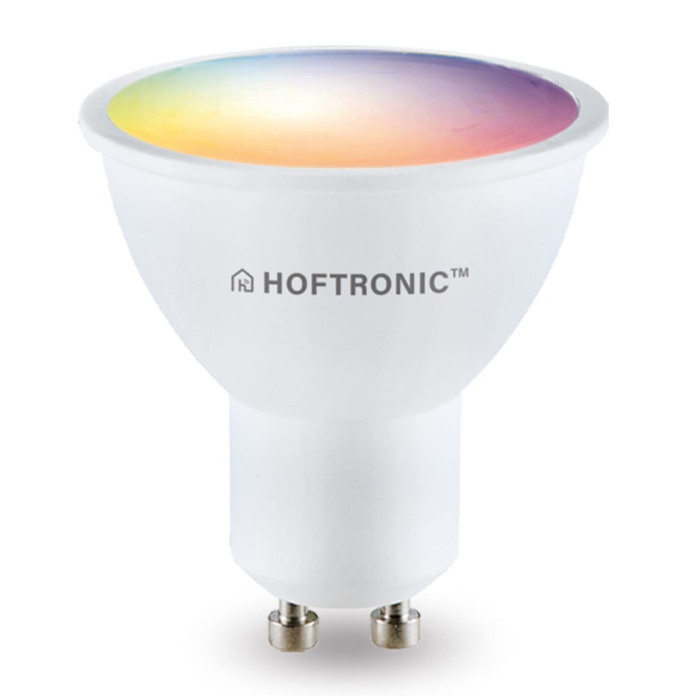 Smart GU10 spot - 38° - 5,5 Watt 345 lumen - RGBWW - Wifi & Bluetooth - Bestuurbaar via app - Google Home, Amazon Alexa en Siri - Smart lamp afbeelding