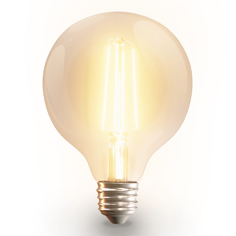 Smart filament lamp - G95 - E27 - 7 Watt 806 lumen - CCT White ambience - Wifi & Bluetooth - Bestuurbaar via app - Google Home, Amazon Alexa en Siri - LED Gloeilamp afbeelding 1