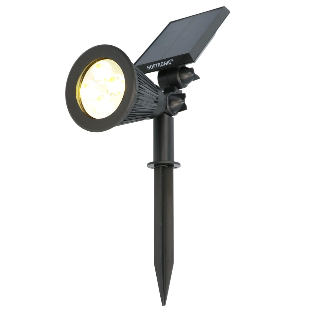 Bend solar prikspot - Incl. Schemerschakelaar - 3000K warm wit - 2 lichtstanden - 200lm - 6-9 uur brandtijd - Kantelbaar en richtbaar - IP65 waterdicht afbeelding