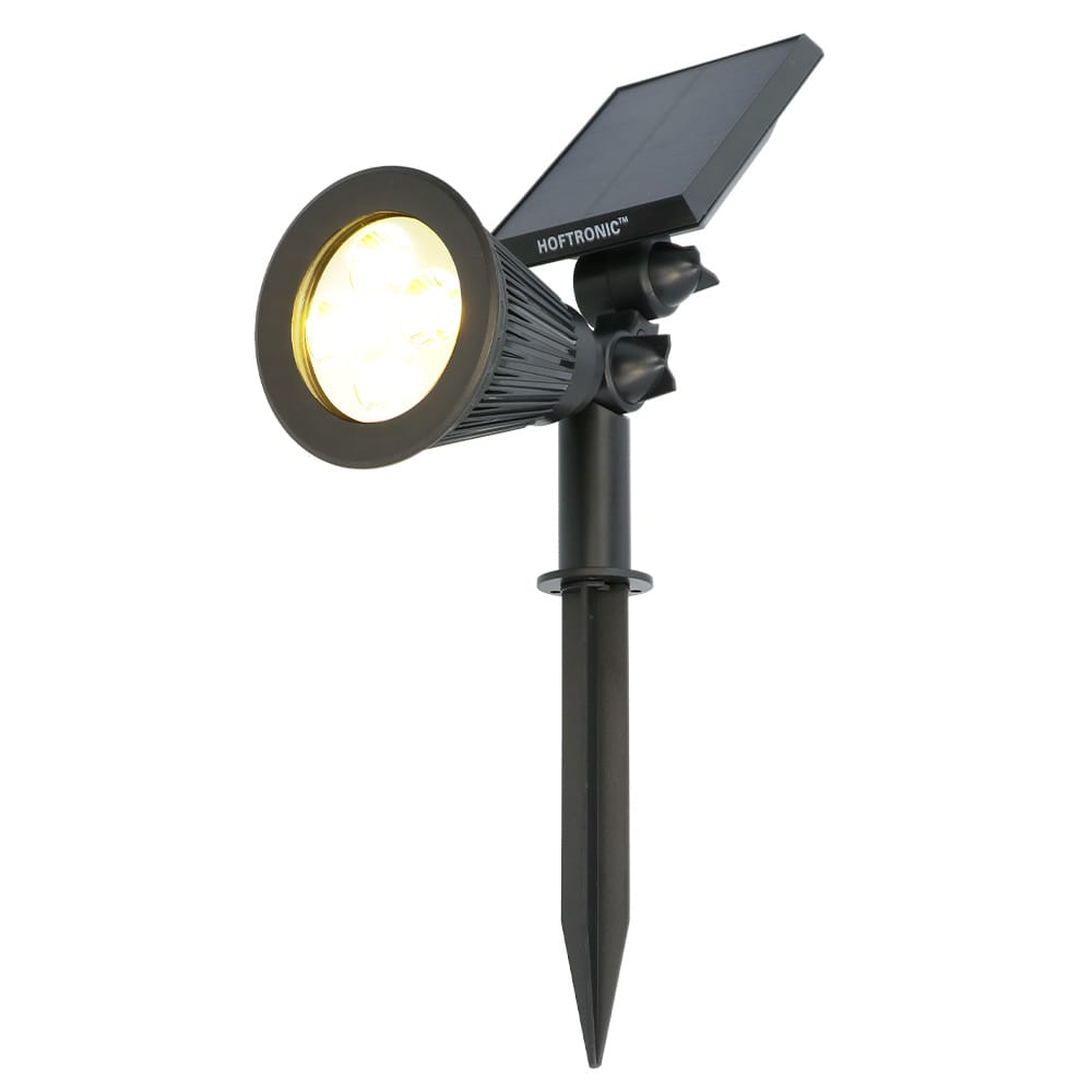 Bend PIR solar prikspot - Bewegingssensor en schemerschakelaar - 3000K warm wit - 2 lichtstanden - 300 lumen - 6-9 uur brandtijd - IP65 waterdicht afbeelding