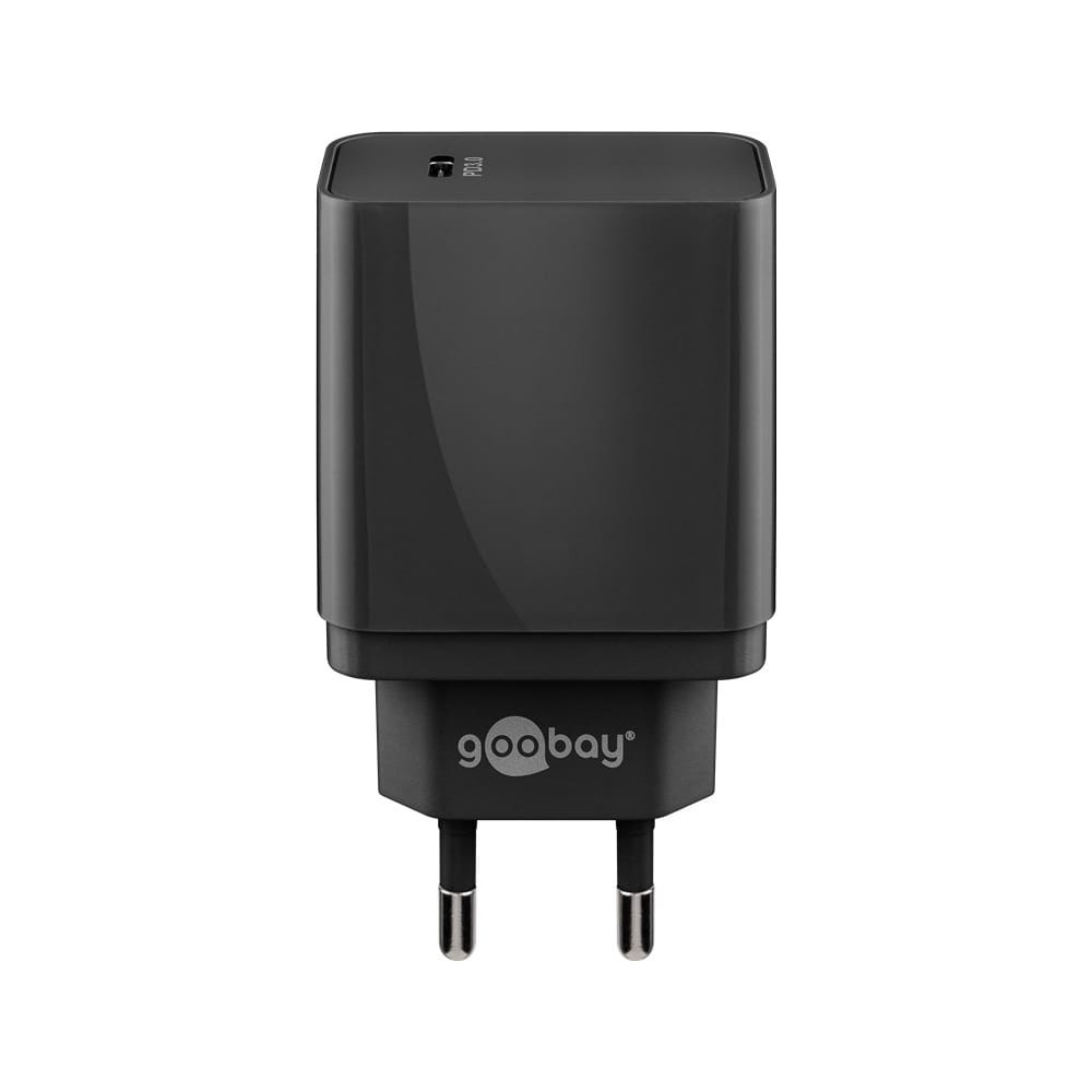 USB-C adapter - USB-C lader - Quick Charge - 18 Watt - 3000mA - CEE 7/16 - Zwart afbeelding