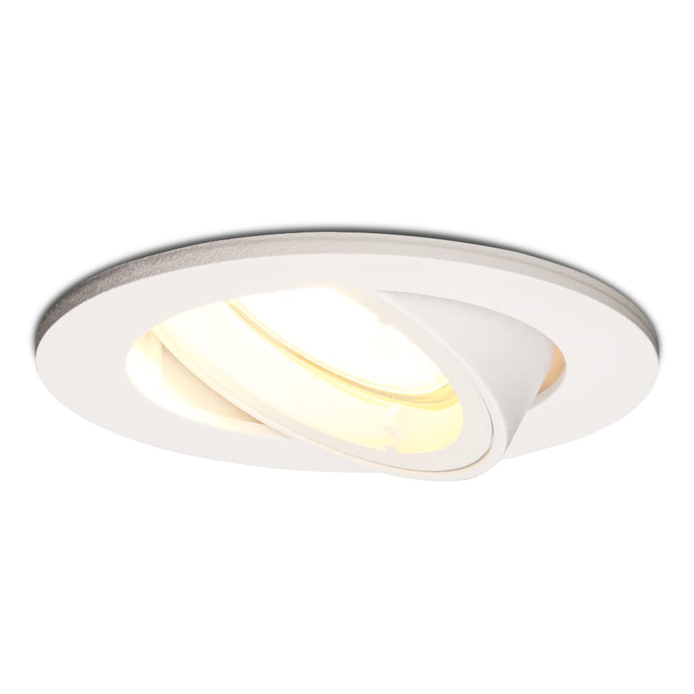 Dublin LED inbouwspot 4 Watt 345 lumen 2700K Warm wit GU10 Dimbaar Rond Kantelbaar IP20 voor binnen Wit