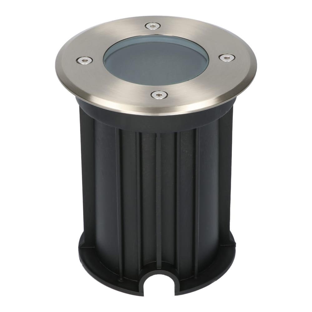 Maisy LED Grondspots - Rond - Ø12cm - RVS - GU10 fitting - Excl. lichtbron - IP67 - Tuinspot - Oprit