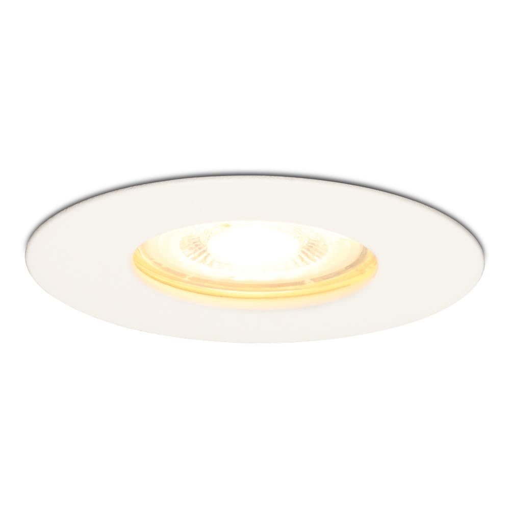 Bari LED Inbouwspot - 4,4 Watt 345 lumen - 2700K Warm Wit - GU10 - Dimbaar - Rond - IP65 Waterdicht - Wit - Voor binnen, buiten en badkamer afbeelding