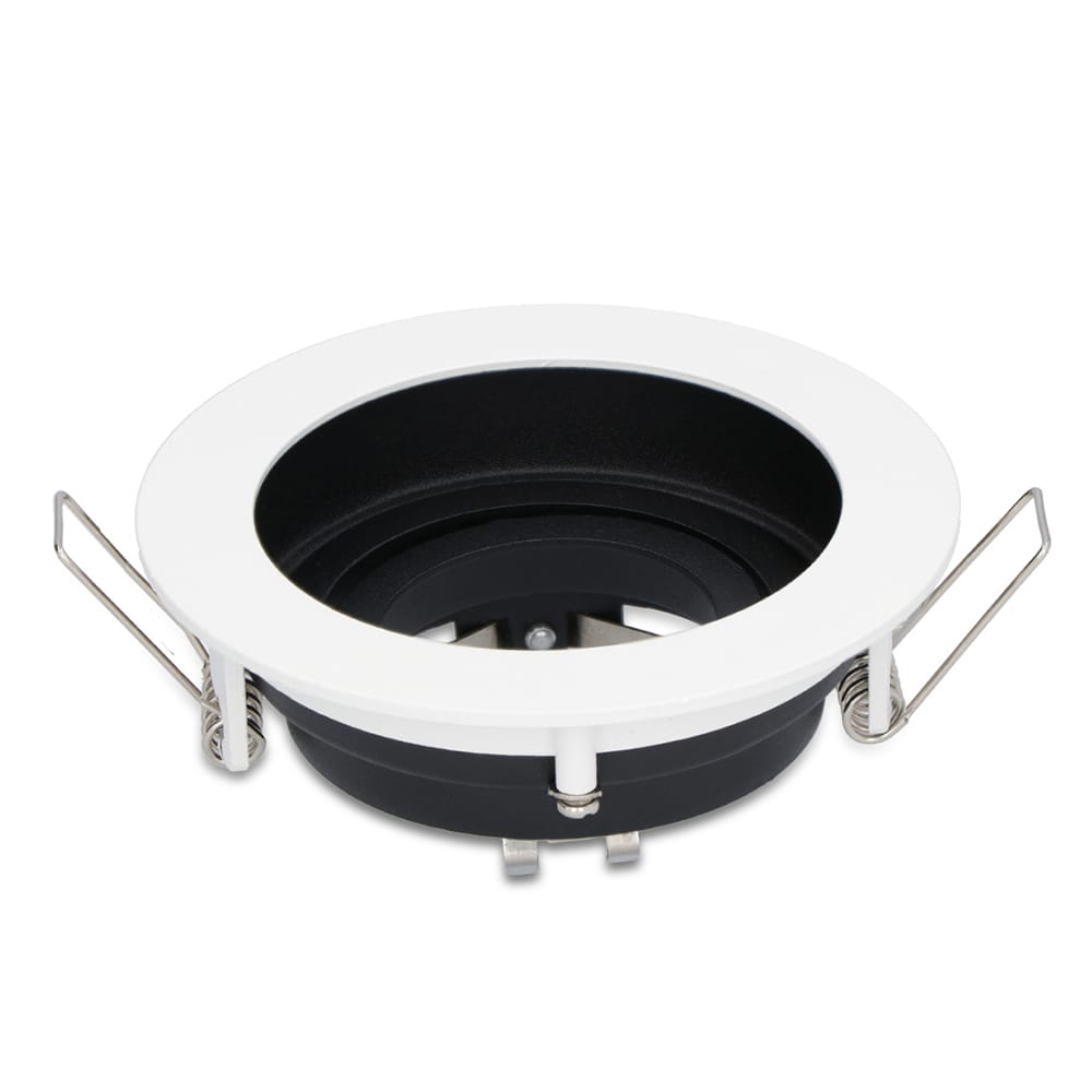 Laredo LED Inbouwspot Kantelbaar armatuur Diameter 100mm GU10 Fitting incl. lamphouder Rond IP20 voor binnen Wit