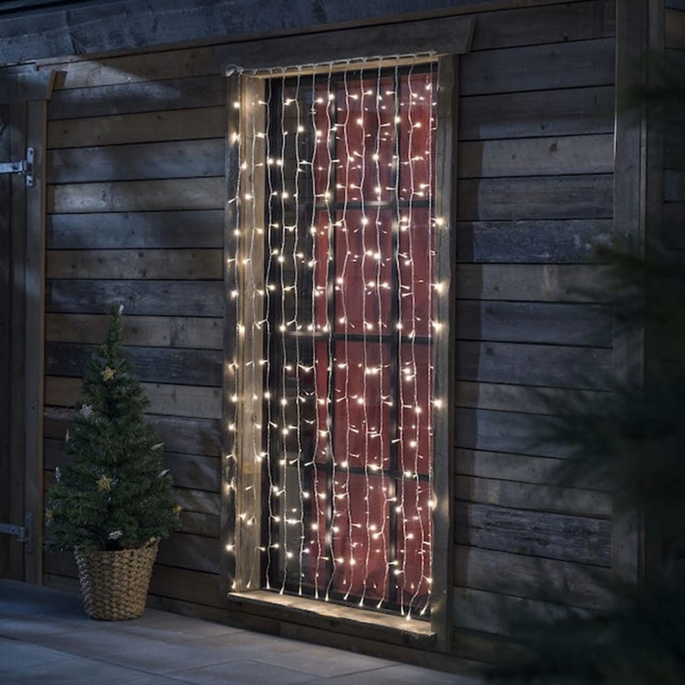 Lichtgordijn voor buiten - 208 LED&apos;s - 1 meter afbeelding