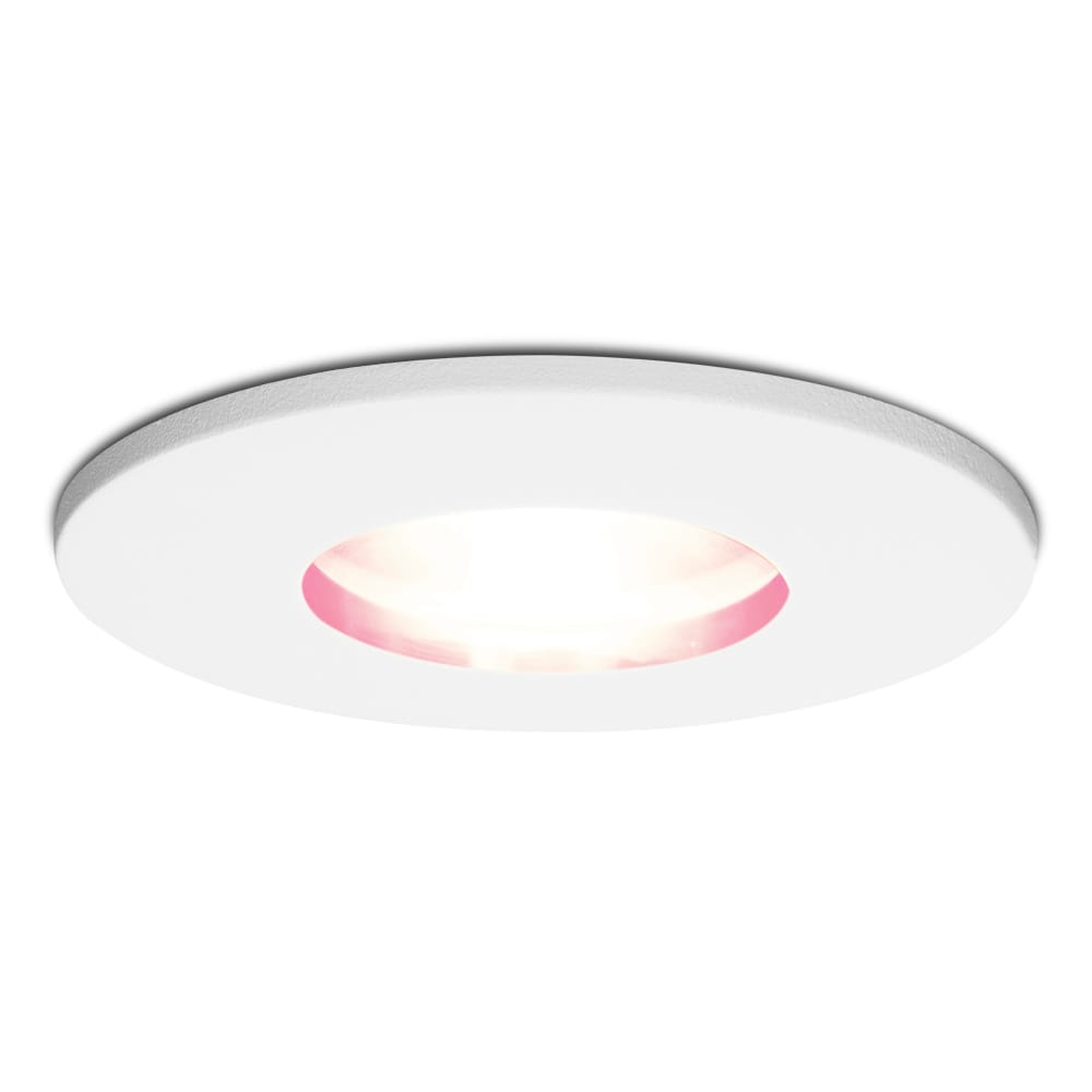 Barcelona Smart inbouwspot IP44 waterdicht 5,5 Watt 345 Lumen Wifi Bluetooth RGBWW GU10 Google Home, Amazon Alexa en Siri Voor binnen, buiten en badkamer Wit