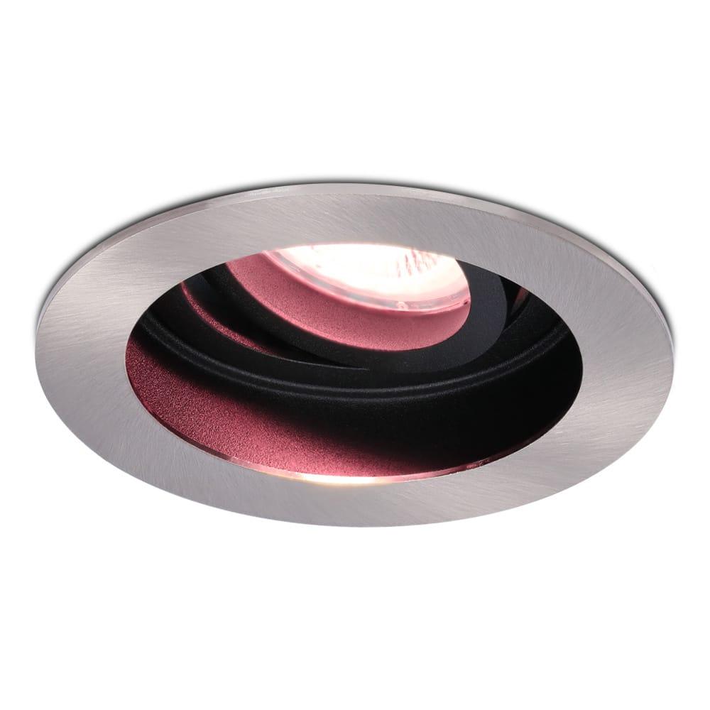 Mesa - Smart inbouwspot - IP20 voor binnen - 5,5 Watt 345 Lumen - Kantelbaar - Wifi + Bluetooth - Verzonken - RGBWW - GU10 - Google Home, Amazon Alexa en Siri - RVS afbeelding 1