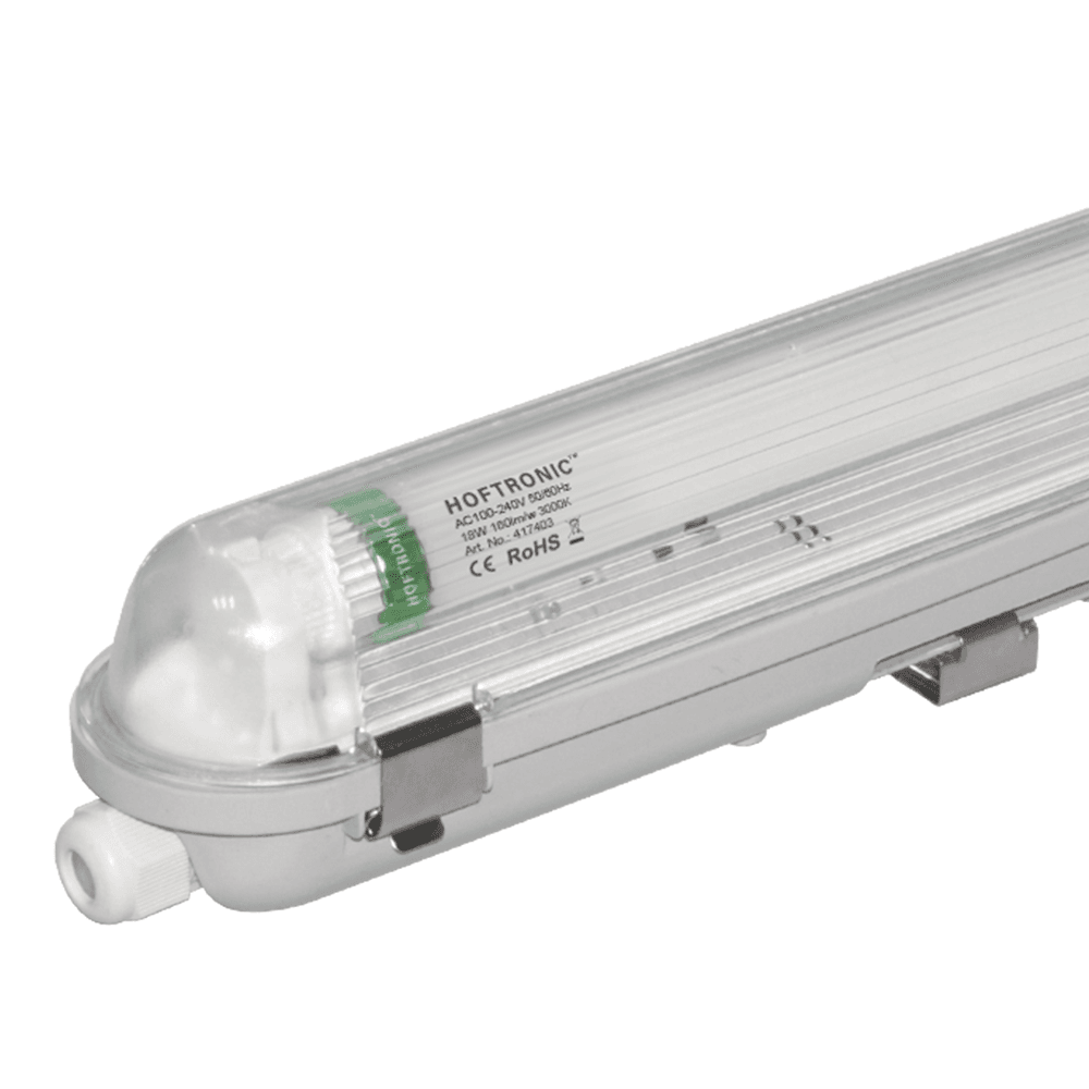 LED TL armatuur 120cm - T8 (G13) - 18 Watt 2880 lumen (160lm/W) - 3000K warm wit (830) - Koppelbaar - Flikkervrij - IP65 waterdicht - LED TL Lamp afbeelding