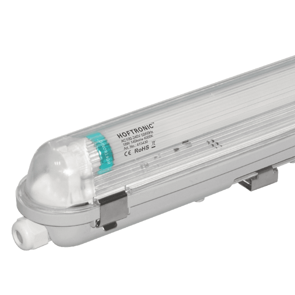 LED TL armatuur 120cm - T8 (G13) - 18 Watt 2520 lumen (140lm/W) - 4000K neutraal wit(840) - Koppelbaar - Flikkervrij - IP65 waterdicht - LED TL Lamp afbeelding 1