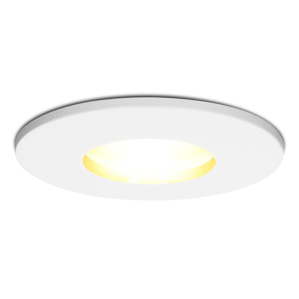 Barcelona - LED Inbouwspots - 4 Watt 345 lumen - 2700K Warm wit - GU10 - Dimbaar - Rond - IP44 voor badkamer, buiten en binnen - Wit afbeelding