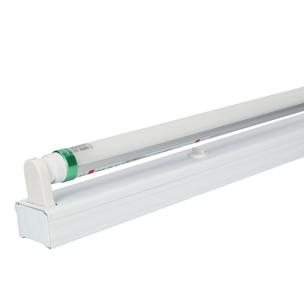 LED TL armatuur 120cm - T8 (G13) - 18 Watt 2880 lumen (160lm/W) - 3000K warm wit (830) - Flikkervrij - IP20 Stofdicht afbeelding