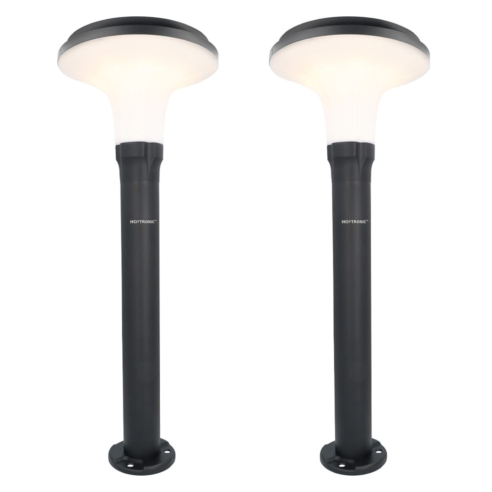 Set van 2 Layton solar sokkellampen - 3000K Warm wit - 900 lumen - 6-12 uur brandtijd - Tuinlantaarn