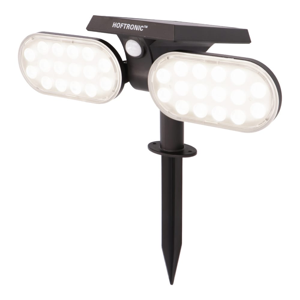 Pato - Solar prikspot - Bewegingssensor en schemerschakelaar - PIR - 6000K Daglicht wit - 2 lichtstanden - 300 Lumen - 6-12 uur brandtijd - IP65 waterdicht - Tuinspot afbeelding