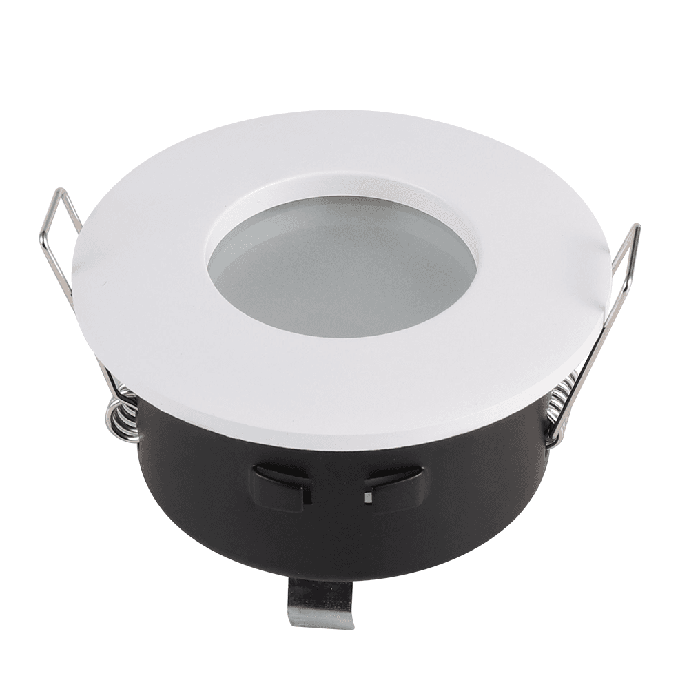 Barcelona LED Inbouwspot Armatuur Diameter 83mm GU10 Fitting incl. lamphouder Rond IP44 voor badkamer en buiten Wit