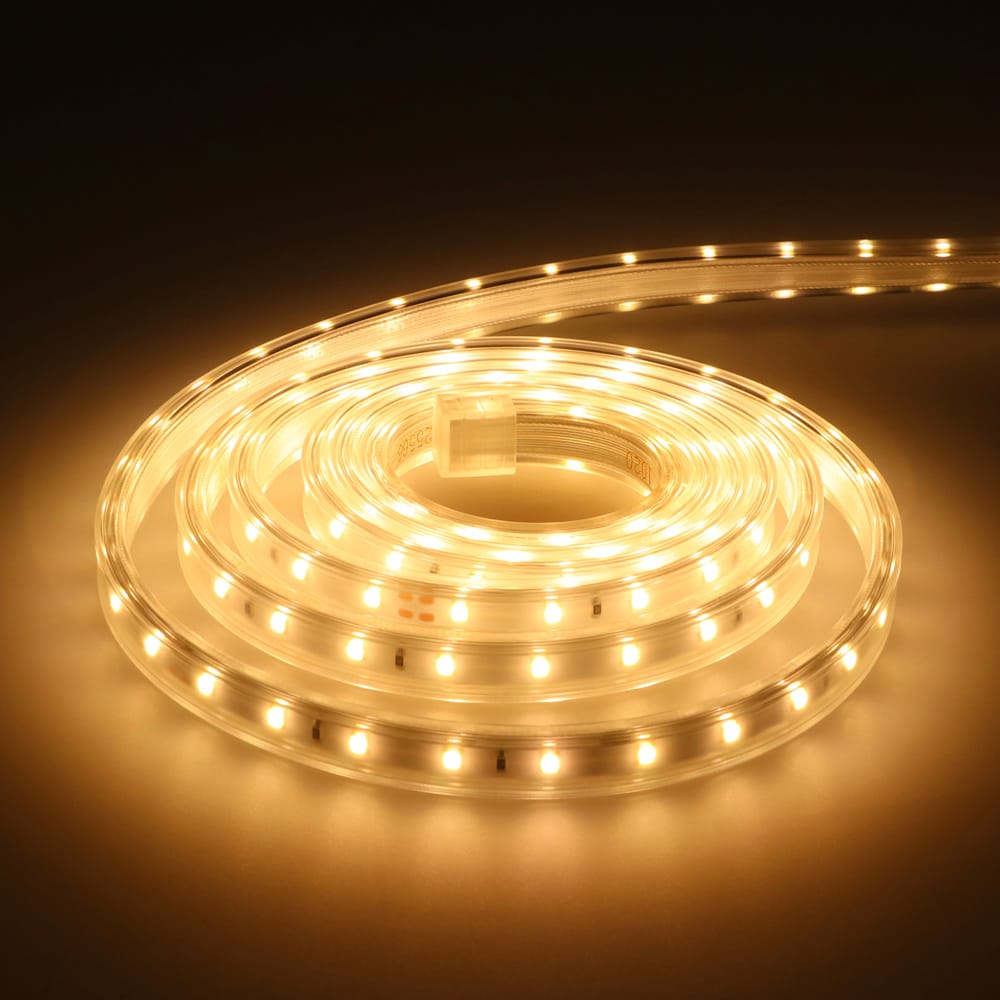 Glow60 LED Strip 2 meter - IP65 waterdicht - Dimbaar - Buiten & Binnen - 60 LEDs/m - 11 Watt 1020 lumen - SMD 2835 - 3000K warm wit - Inkortbaar per meter afbeelding