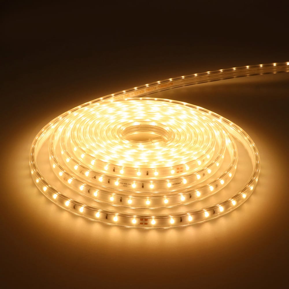 Flex60 LED Strip 5 meter - IP65 waterdicht - Dimbaar - Buiten & Binnen - 60 LEDs/m - 28 Watt 2550 lumen - SMD 2835 - 3000K warm wit - Inkortbaar per meter afbeelding