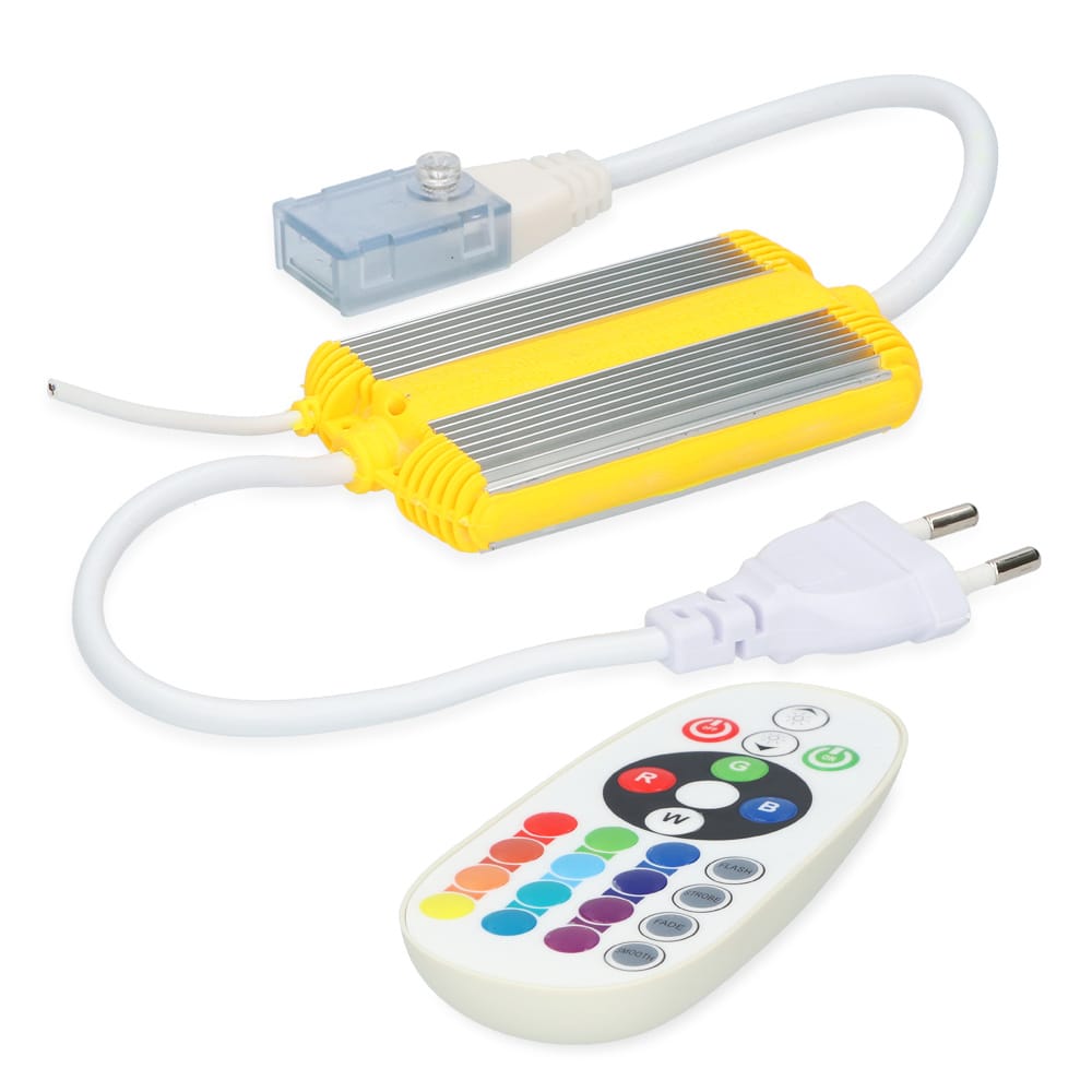 RGB LED Strip Dimmer - Incl. RF afstandsbediening - Geschikt voor RGB LED strips Flex60 series - Maximaal 1500 Watt afbeelding