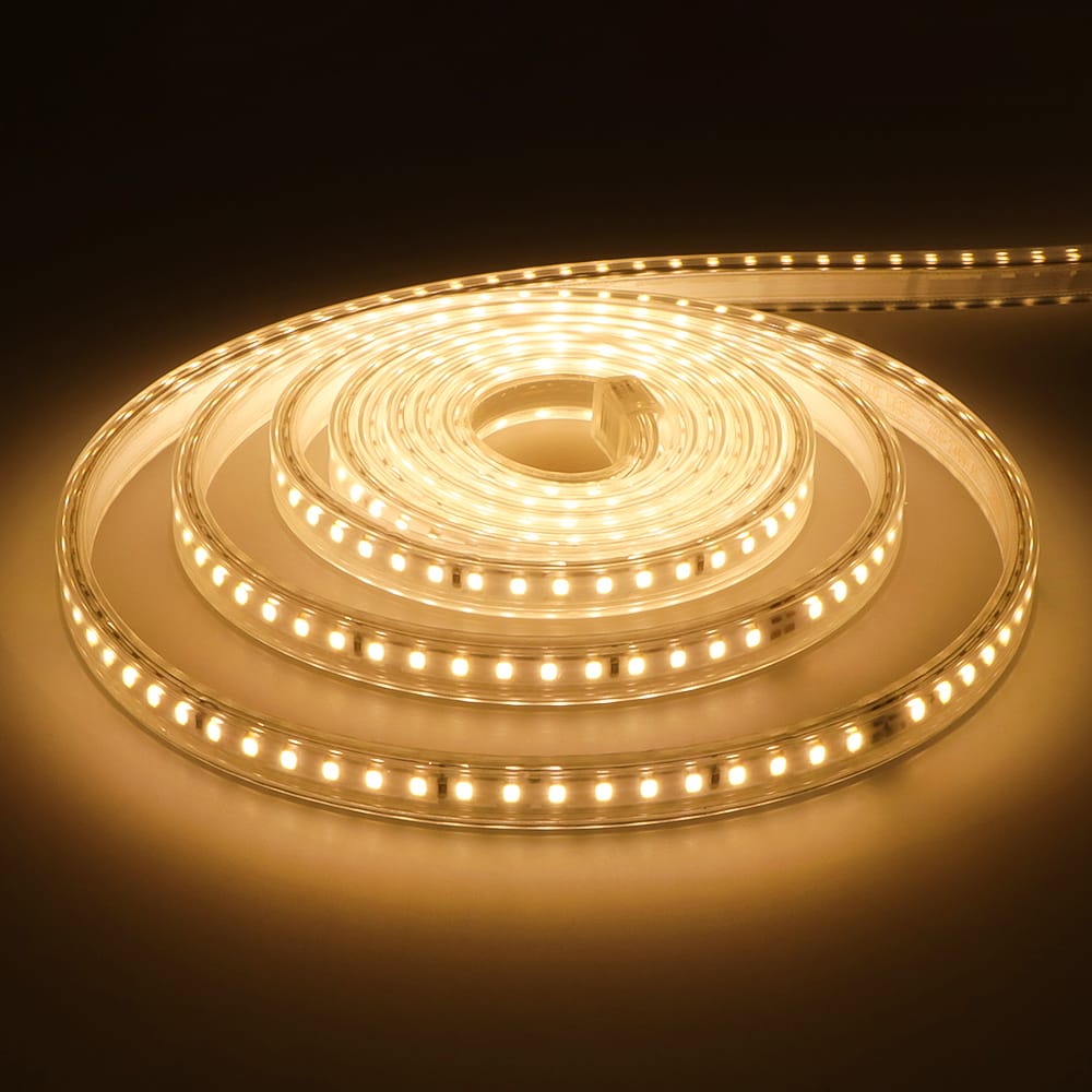 Flex120 LED Strip 2 meter - IP65 waterdicht - Dimbaar - Buiten & Binnen - 120 LEDs/m - 16 Watt 1280 lumen - SMD 2835 - 3000K warm wit - Inkortbaar per meter afbeelding