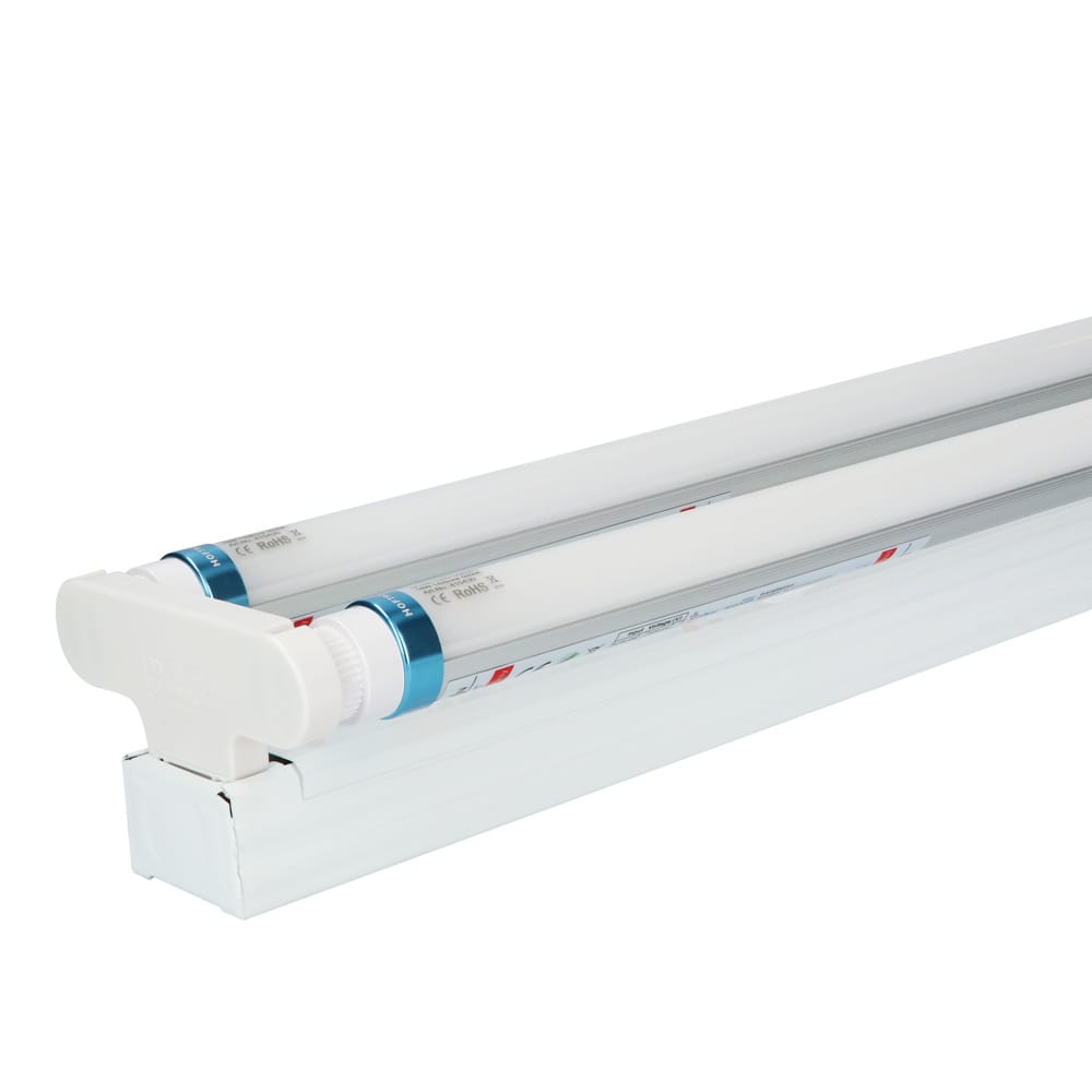 LED TL armatuur 120cm dubbel - T8 (G13) - 36 Watt 5040 lumen (140lm/W) - 4000K Neutraal wit(840) - Flikkervrij - IP20 Stofdicht afbeelding