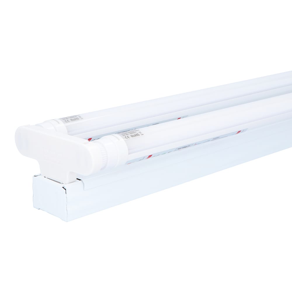 LED TL armatuur 120cm dubbel - T8 (G13) - 36 Watt 7200 lumen (200lm/W) - 6000K Daglicht wit (860) - Flikkervrij - IP20 Stofdicht afbeelding
