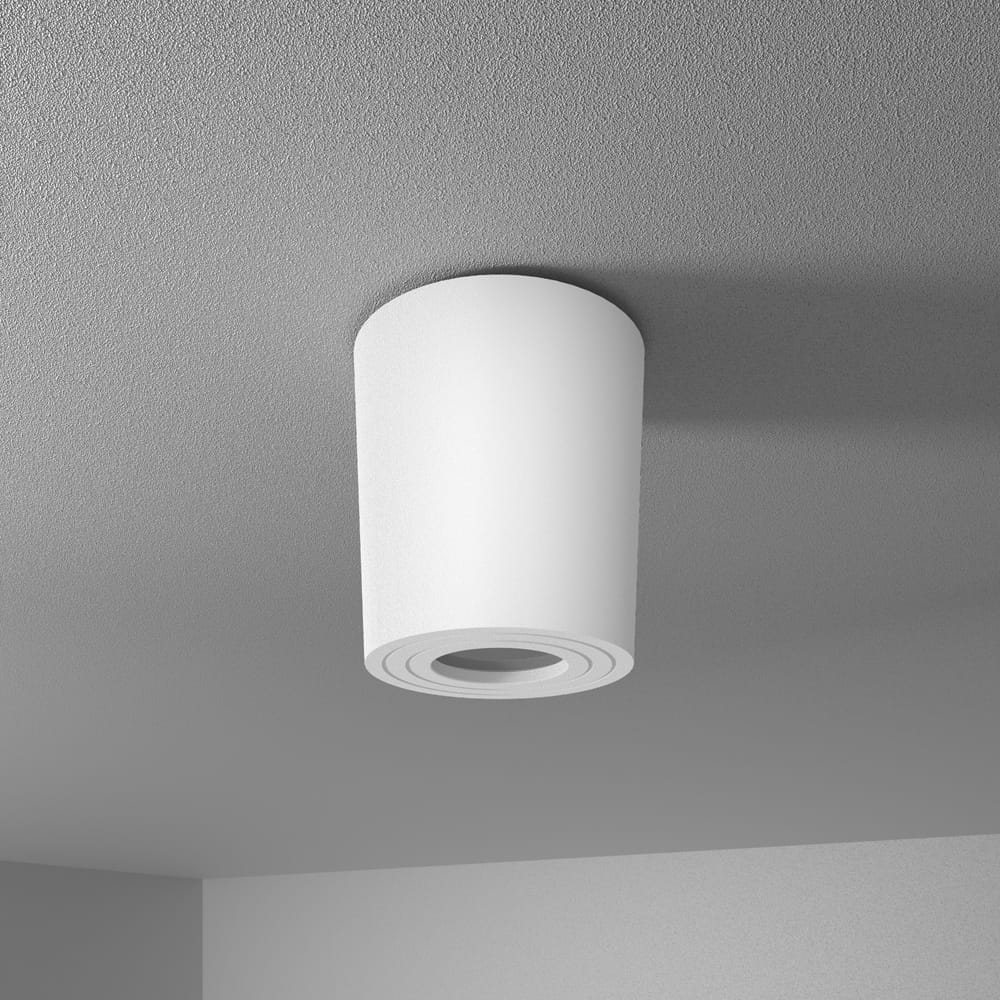 Paxton LED Opbouwspot - Rond - GU10 Fitting - Badkamer Opbouwspot - Kantelbaar - Dimbaar - IP65 waterdicht - Rond - Voor binnen en buitengebruik - Wit afbeelding