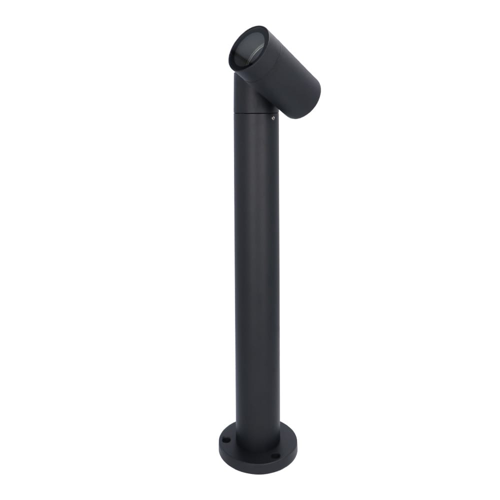 Amy LED sokkellamp - 45cm - Kantelbaar - IP65 waterdicht - GU10 fitting - Buitenlamp - Padverlichting - Tuinspot - Zwart afbeelding
