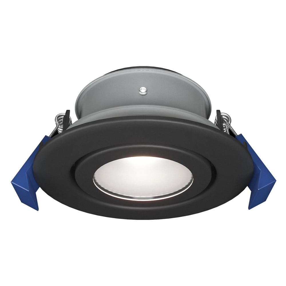 Lima - LED Inbouwspot - Kantelbaar armatuur - Diameter 85mm - GU10 Fitting incl. lamphouder - IP65 voor binnen,buiten en badkamer - Rond - Zwart afbeelding 1