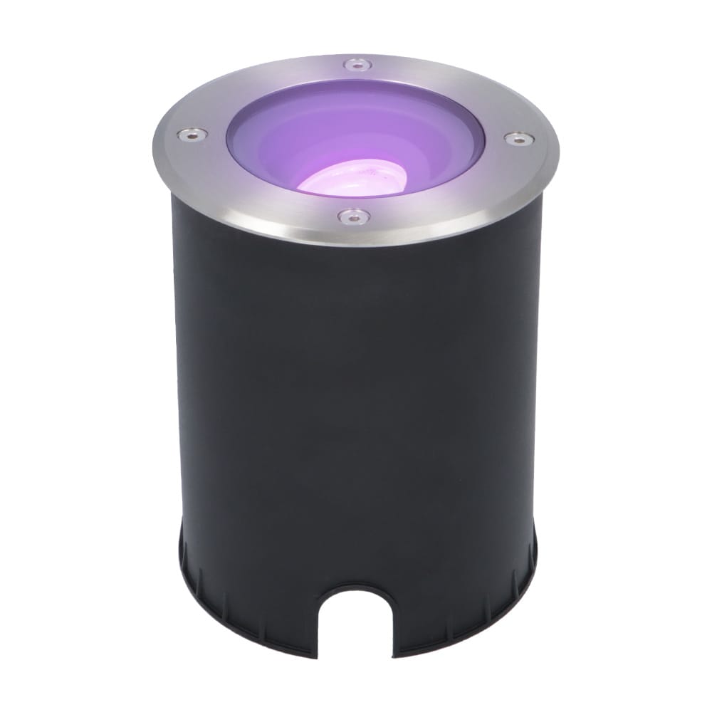 Lilly Smart Grondspot buiten - 5,5 Watt 345 lumen - RGBWW - Wifi + Bluetooth - Kantelbaar - Bestuurbaar via app - IP67 - Google Home, Amazon Alexa en Siri - RVS afbeelding