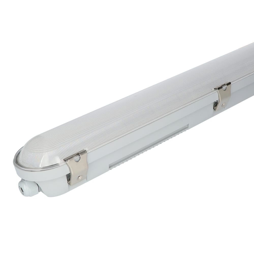 F03 LED TL armatuur 150cm - 60 Watt 7800 lumen (130lm/W) - CCT instelbare lichtkleur - Instelbare Osram Transformator - Vervangt 500W - Koppelbaar - IK08 - IP66 waterdicht afbeelding