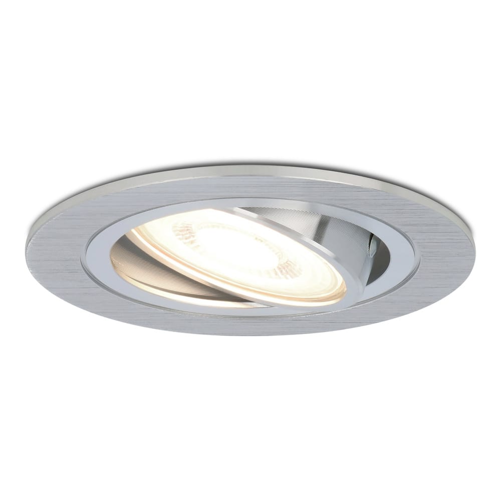 Chandler LED inbouwspot GU10 4 Watt 345 Lumen 4000K Neutraal wit Dimbaar Rond Kantelbaar IP20 Voor binnen RVS
