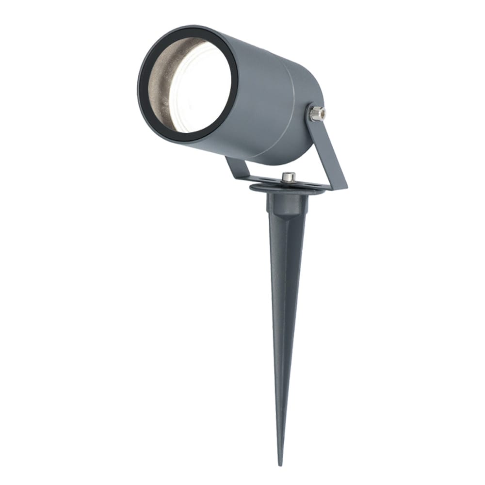 Spikey LED Prikspot - 5 Watt 400 lumen - 4000K neutraal wit - kantelbaar - antraciet - IP65 waterdicht - GU10 - Tuinspot - tuinverlichting - padverlichting afbeelding