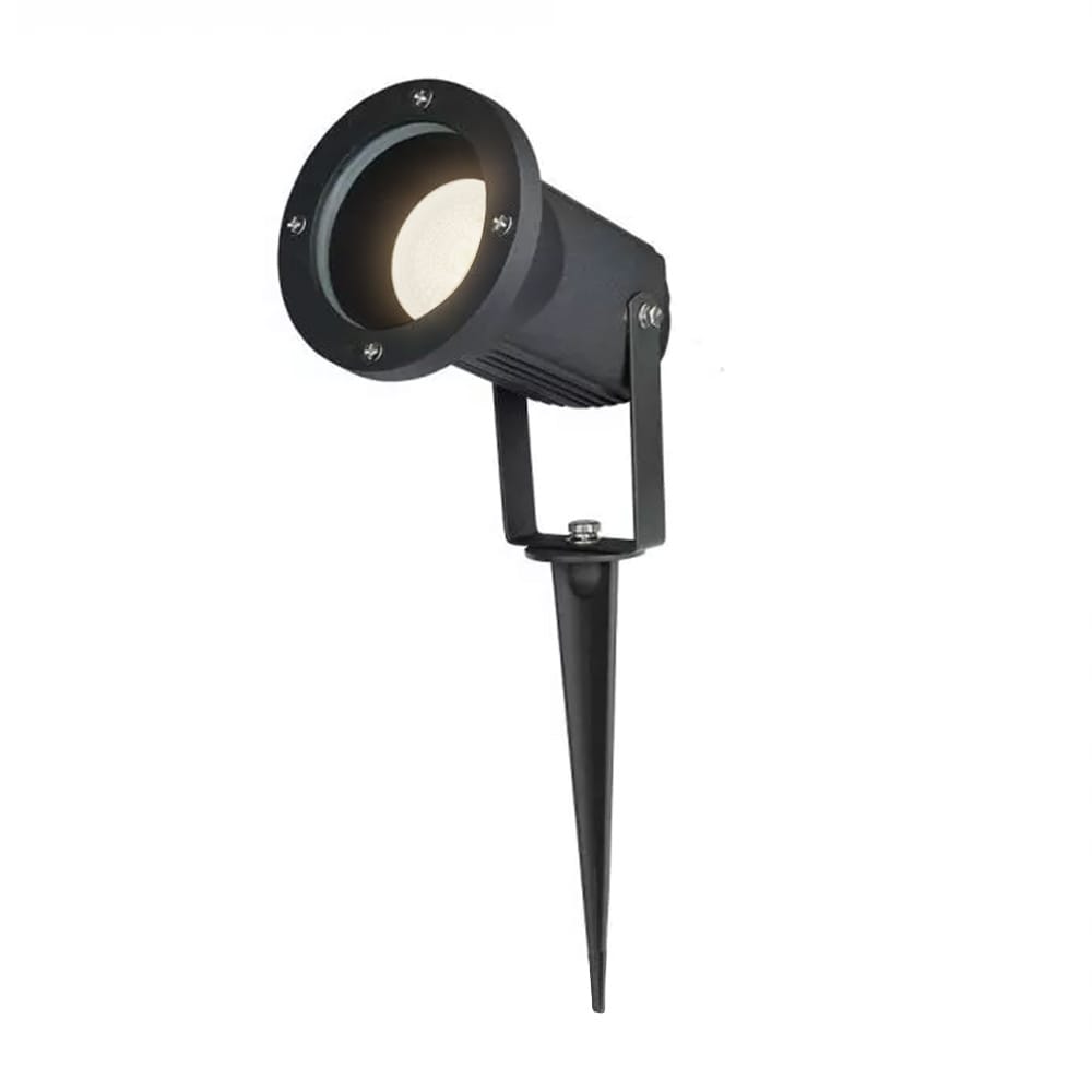 LED prikspot - Dimbaar - Kantelbaar - 4000K neutraal wit - 5 Watt 400 lumen - IP65 - Waterdicht - Zwart - Tuinspot - tuinverlichting - padverlichting afbeelding