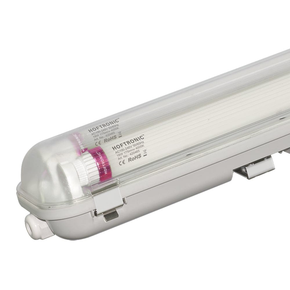 10x LED TL armatuur 150cm dubbel - T8 (G13) - 60W 10500 lumen (175lm/W) - 4000K neutraal wit(840) - Koppelbaar - Flikkervrij - IP65 waterdicht afbeelding