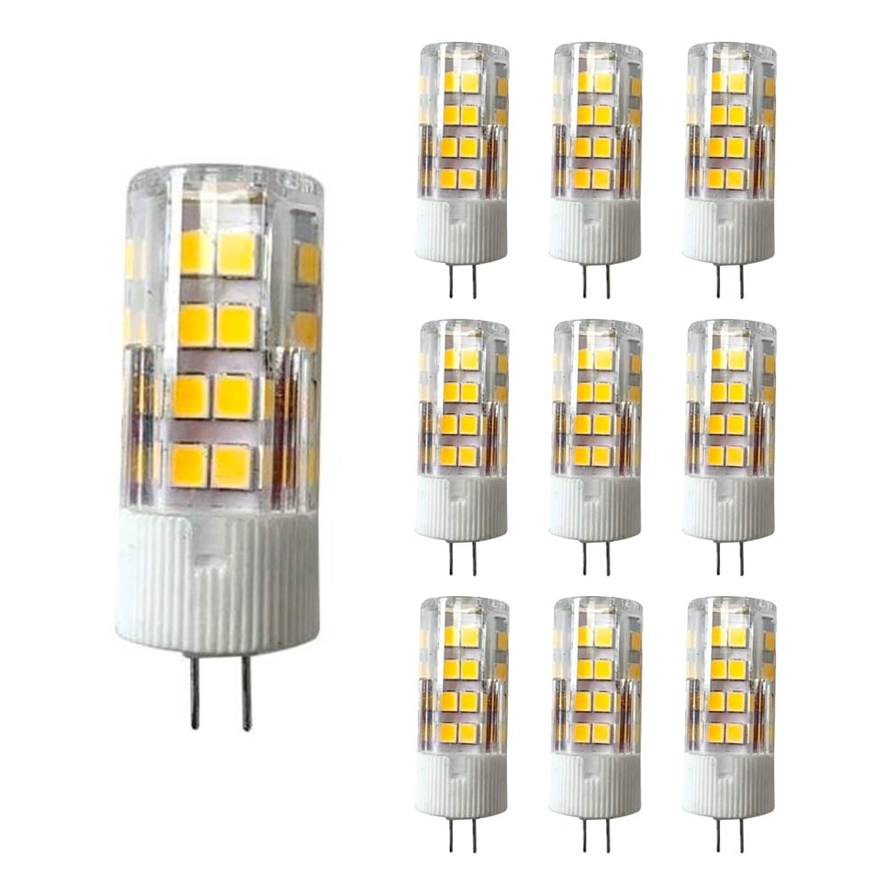 10x G4 LED Lamp - 3,2W 385lm - 3000K warm wit - Vervangt 30 Watt - G4 fitting - 12V Steeklamp - G4 LED Capsule afbeelding
