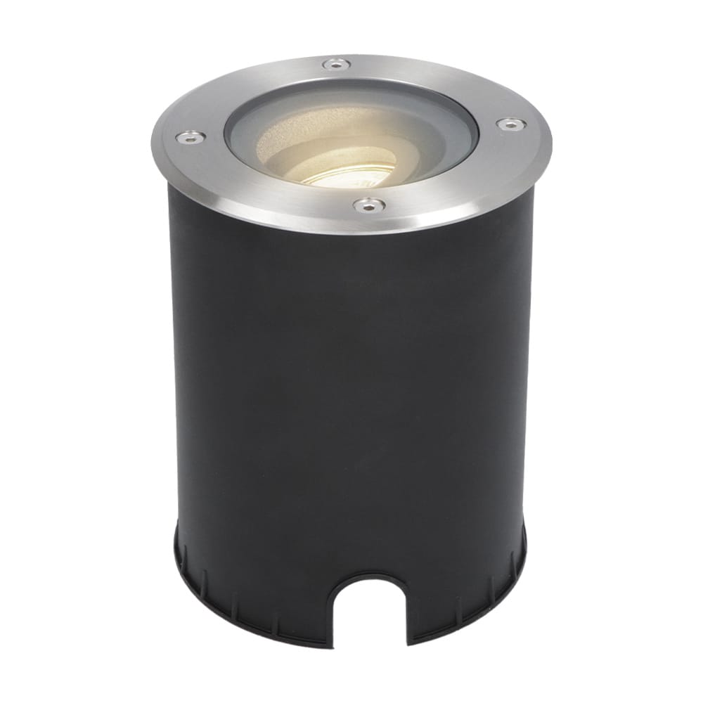 Lilly LED Grondspot buiten - Dimbaar - Kantelbaar - GU10 - Rond - 4000K neutraal wit - 5 Watt 400 lumen - IK10 - RVS - IP67 waterdicht afbeelding