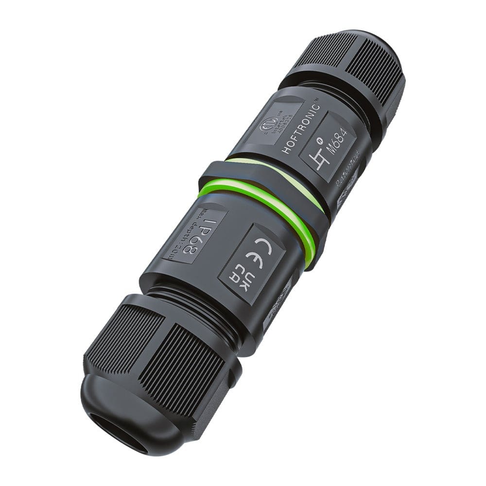 Kabelverbinder - IP68 Waterdicht - Gereedschapsloze installatie - Koppelstuk - Geschikt voor 4-12 mm kabeldikte afbeelding