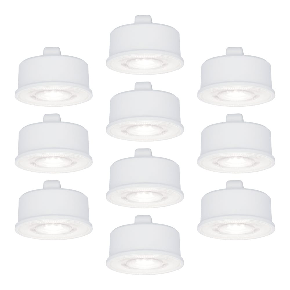 10x LED Module - Dimbaar - 3.8W 270lm - 6000K daglicht wit - Vervangt 50 Watt - GU10 fitting - Plat - Universele fitting afbeelding