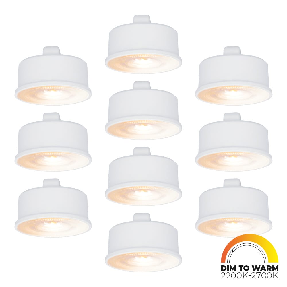 10x LED Module - Dimbaar - 3.8W 220lm - Dim to warm - Vervangt 50 Watt - GU10 fitting - Plat - Unive