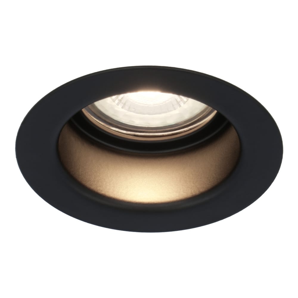 Mari LED inbouwspot verzonken - 5 Watt 400 lumen - 4000K neutraal wit - GU10 - Dimbaar - Rond - IP65 waterdicht - Zwart - Anti-glare afbeelding
