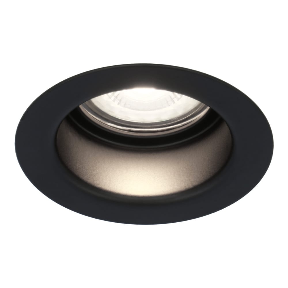 Mari LED inbouwspot verzonken - 5 Watt 400 lumen - 6000K daglicht wit - GU10 - Dimbaar - Rond - IP65 waterdicht - Zwart - Anti-glare afbeelding