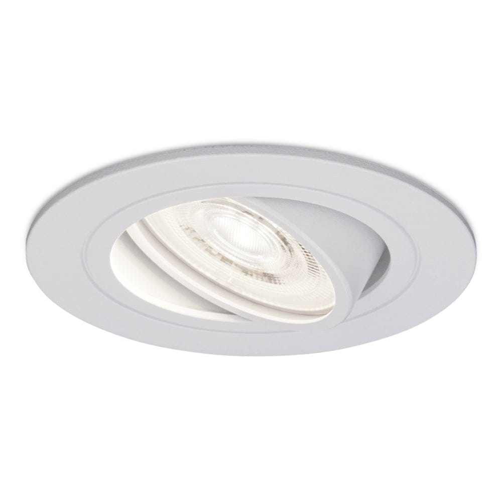 Pittsburg LED inbouwspot - Extra plat 58mm - GU10 LED Module - Extra plat 58mm - 6000K daglicht wit - Dimbaar - Rond - Kantelbaar - Voor binnen - Zwart afbeelding