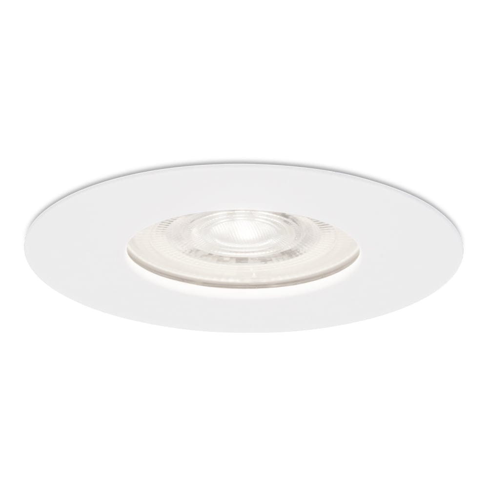 Bari LED inbouwspot extra plat 58mm - 3,8W 270lm - GU10 LED Module - 6000K daglicht wit - Dimbaar - Rond - IP65 waterdicht - Wit afbeelding