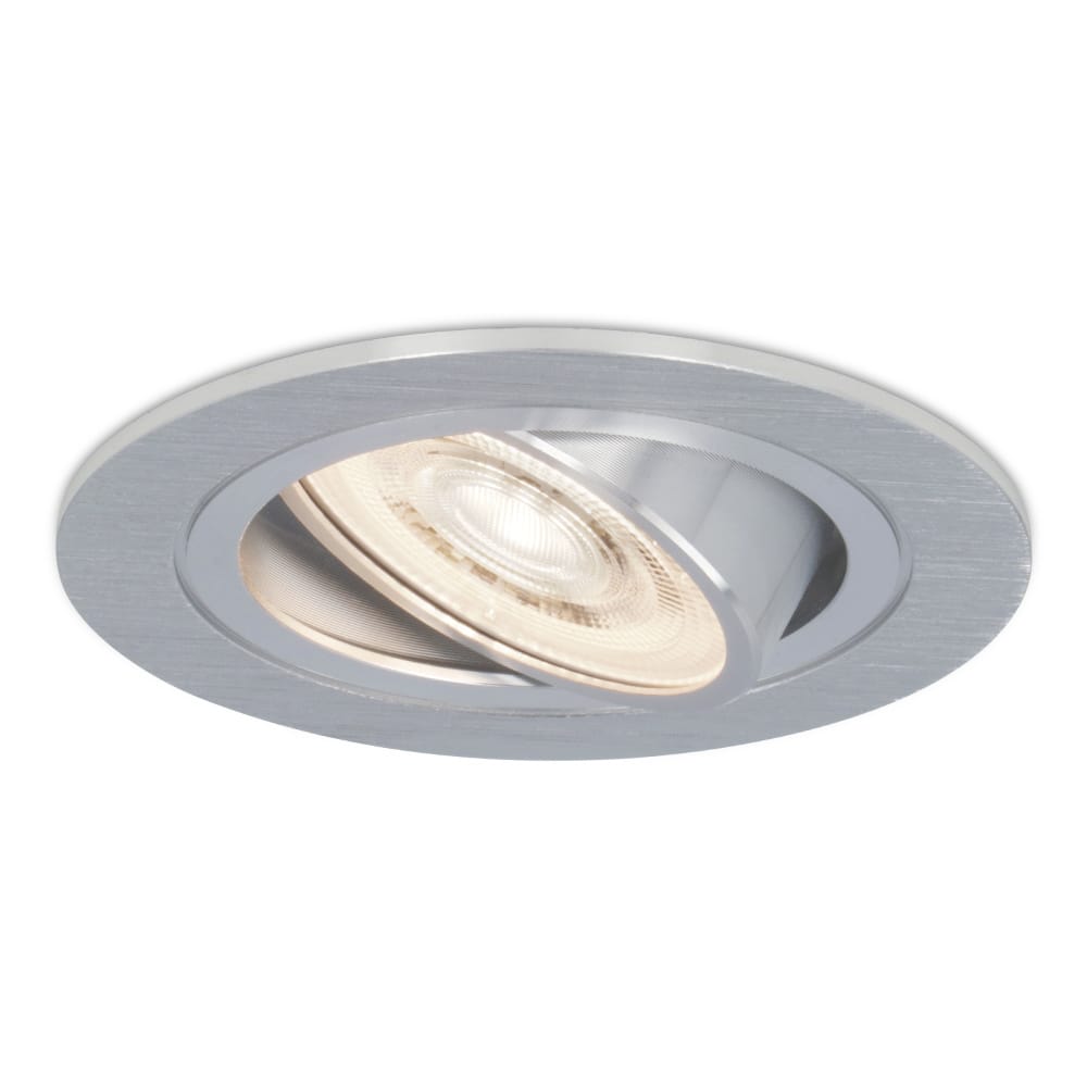 Chandler LED inbouwspot - 3,8W 270lm - GU10 LED Module - 4000K neutraal wit - Dimbaar - Rond - Kantelbaar - Voor binnen - RVS afbeelding
