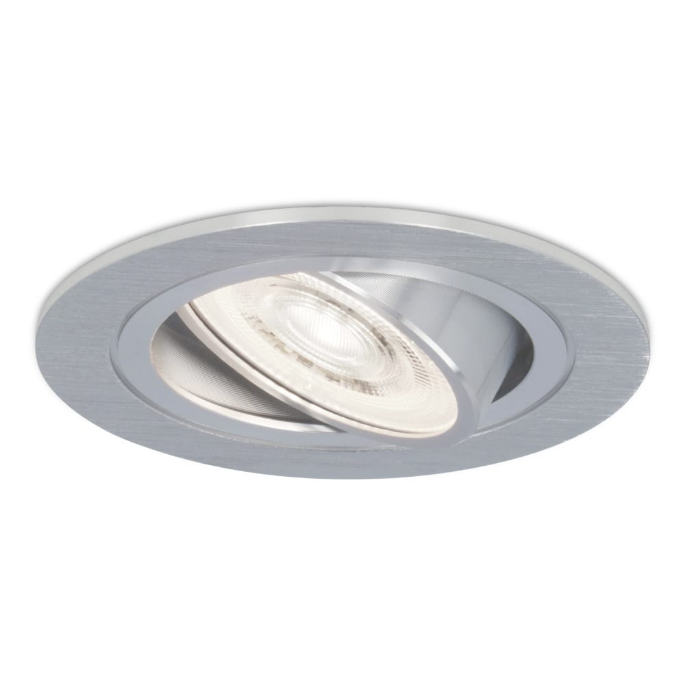 Chandler LED inbouwspot - Extra plat 58mm - GU10 LED Module - 6000K daglicht wit - Dimbaar - Rond - Kantelbaar - IP20 Voor binnen - RVS afbeelding