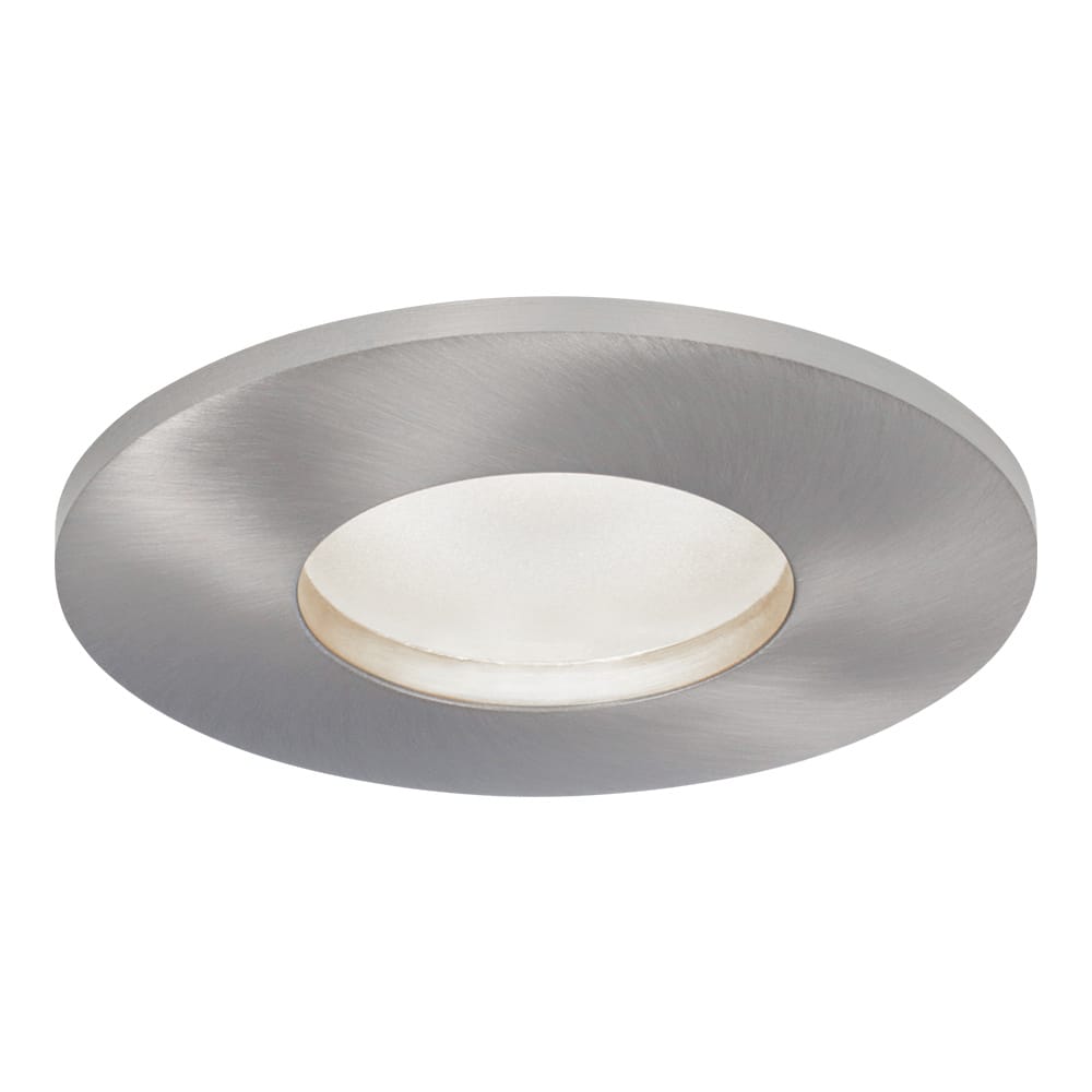 Vegas - LED platte inbouwspots met lage inbouwdiepte 60mm - 3,8 Watt 270 Lumen - 6000K Daglicht wit - GU10 LED Module - Dimbaar - Rond - IP44 voor badkamer, buiten en binnen - RVS afbeelding