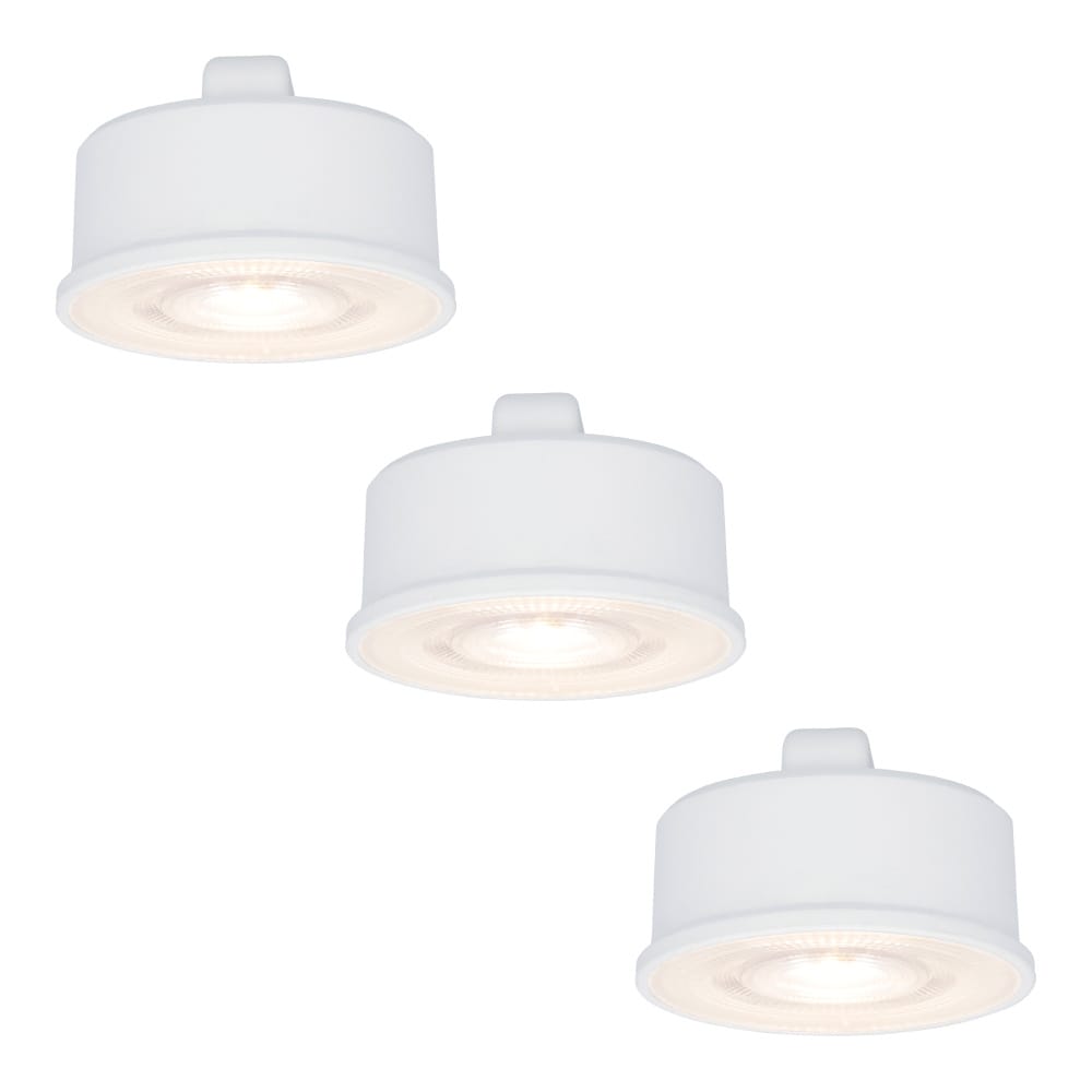 3x LED Module - Dimbaar - 3.8W 270lm - 4000K neutraal wit - Vervangt 50 Watt - GU10 fitting - Plat - Universele fitting afbeelding